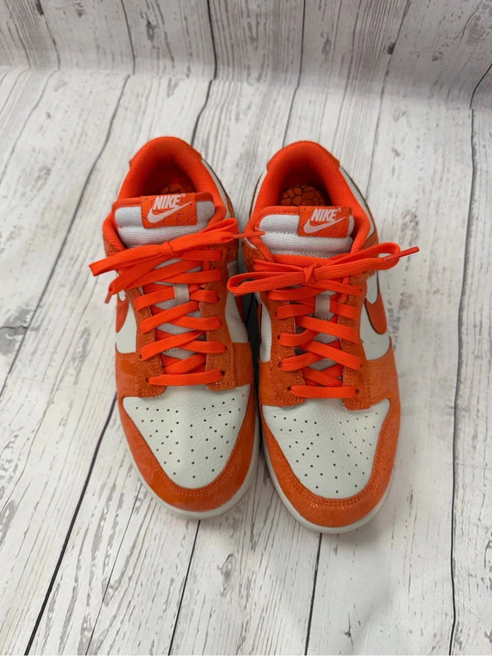 Nike Dunk Low “Cracked Orange” Sneakers Size 10
